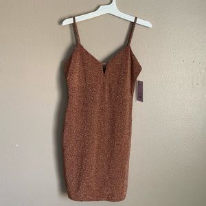 Wild Fable Dress Metallic Brown Size Small New